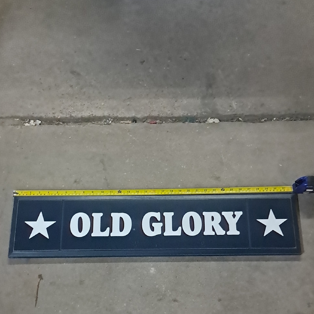 NEW Solid OAK Old Glory Sign